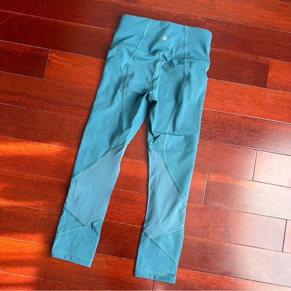 Lululemon Pace Rival High-rise Crop 22” Desert Teal Size 2 - Picture 2 of 3